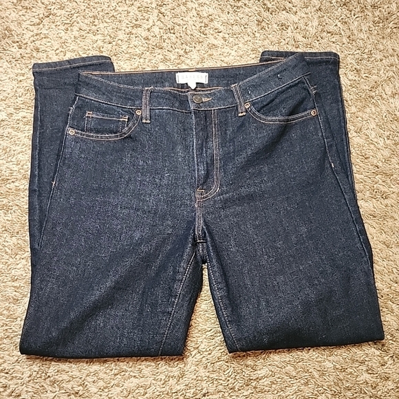 Harper Denim - Harper Heritage Womens Jeans Size 28 High Rise Skinny Dark Blue Straight